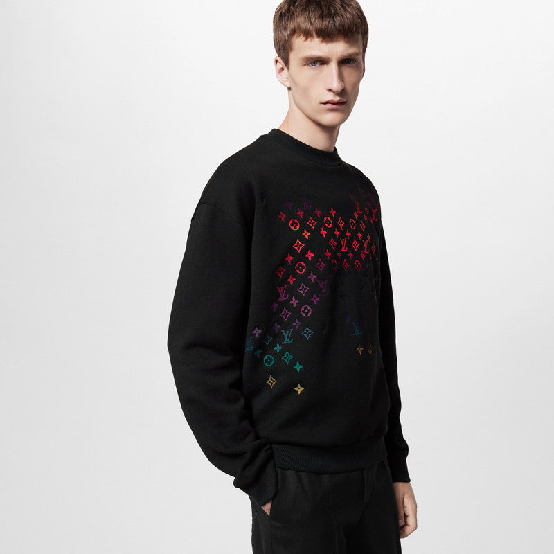 Pull Louis Vuitton - Coton - Logo Brodé - Noir