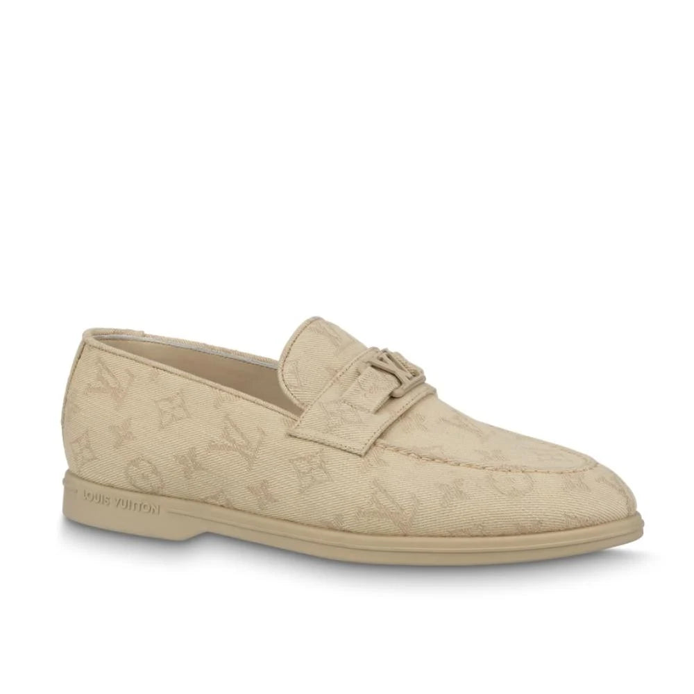Mocassin Louis Vuitton - Monogram - Blanc cassé
