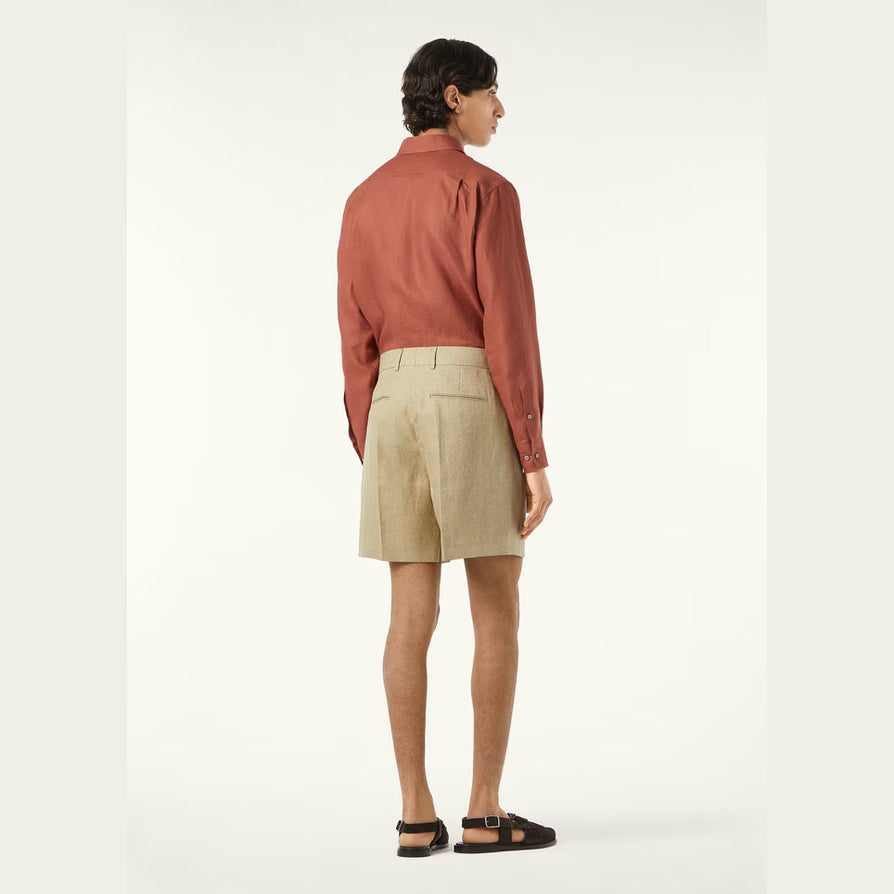 Chemise Loro Piana - André - Lin - Salty Caramel