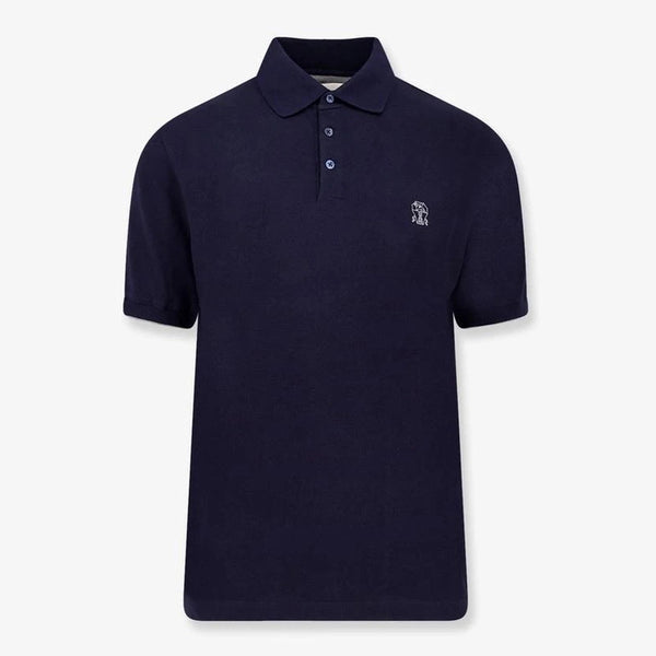 Polo Brunello Cucinelli - Coton - Bleu Marine