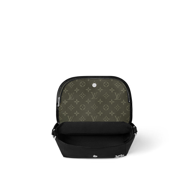 Sacoche Louis Vuitton - Pulse Messenger - Noir/Kaki