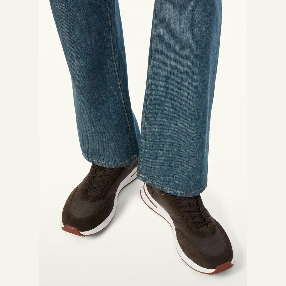 Espadrilles Loro Piana - Week End Walk Microfibre Storm System - Marron Foncé