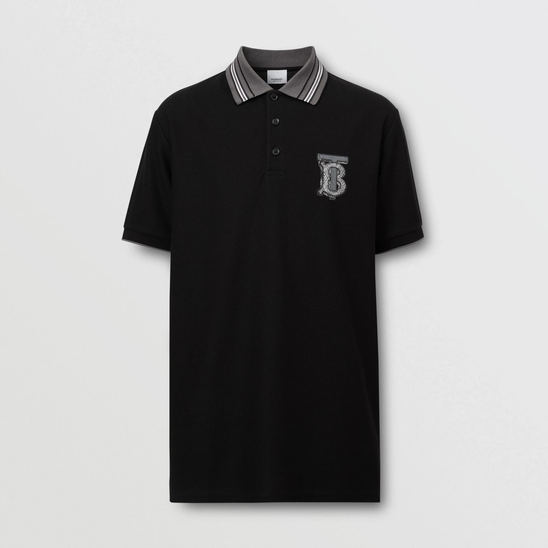 Polo Burberry - Loro Brodé - Cotton - Noir