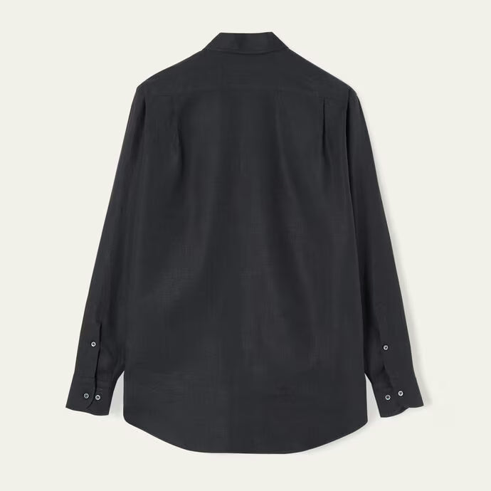 Chemise Loro Piana - André - Lin - Bleu Marine