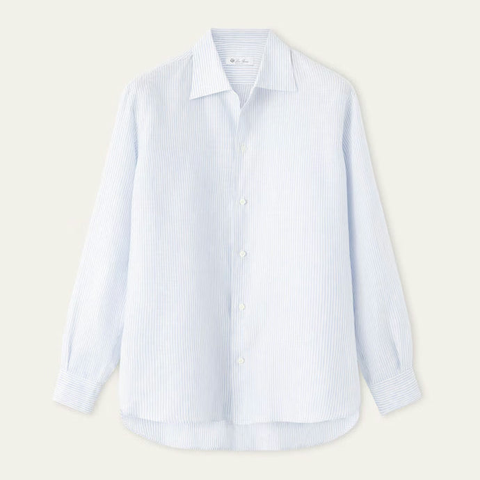 Chemise Loro Piana - Franco - Lin - Bleu