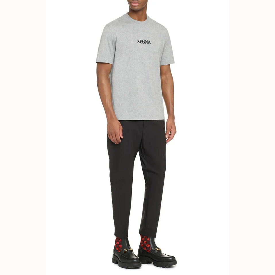T-Shirt Zegna - Coton - Gris