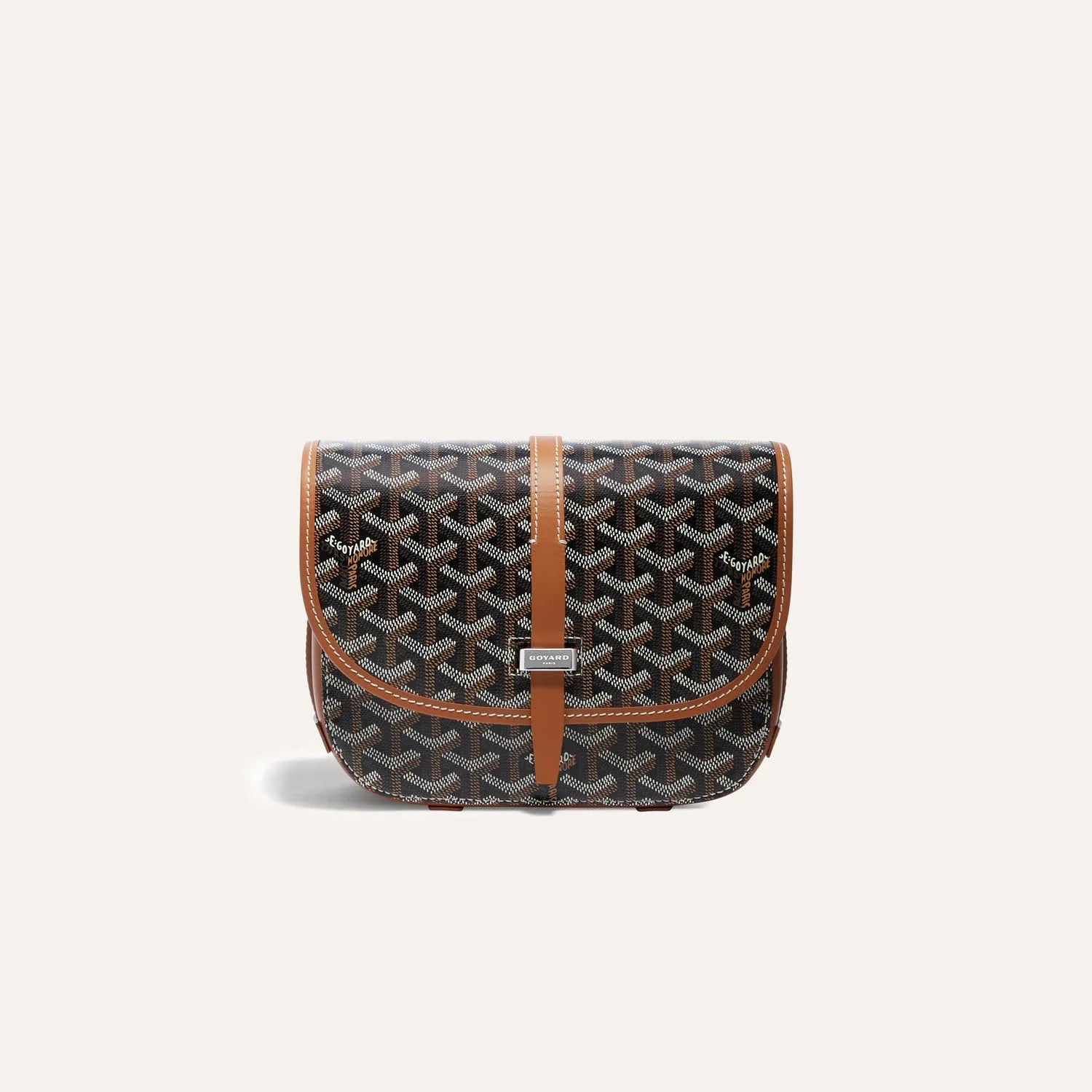 Sacoche Goyard - Belvédère PM - Noir & Naturel