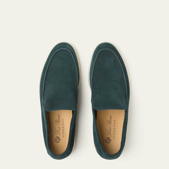 Mocassins Loro piana - Summer Walk Loafer - Vert Foncé