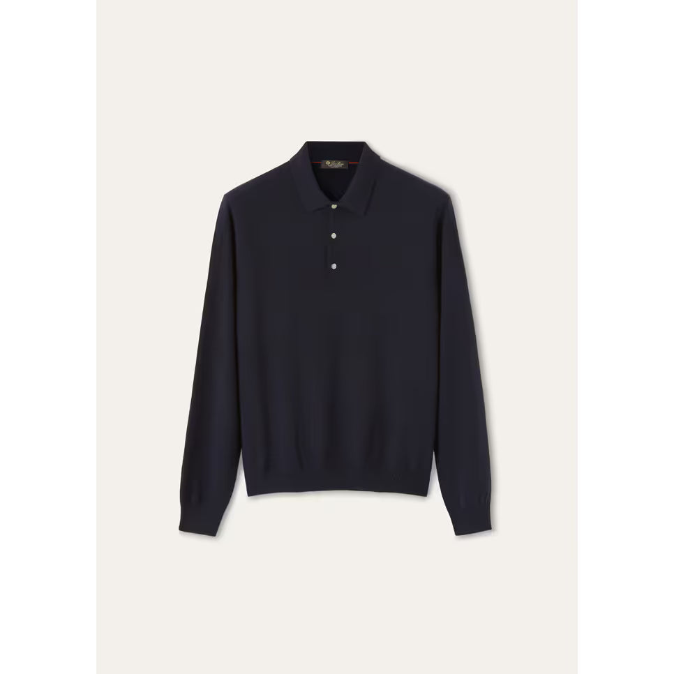 Polo Loro Piana - Baby Cashmere - Bleu Marine