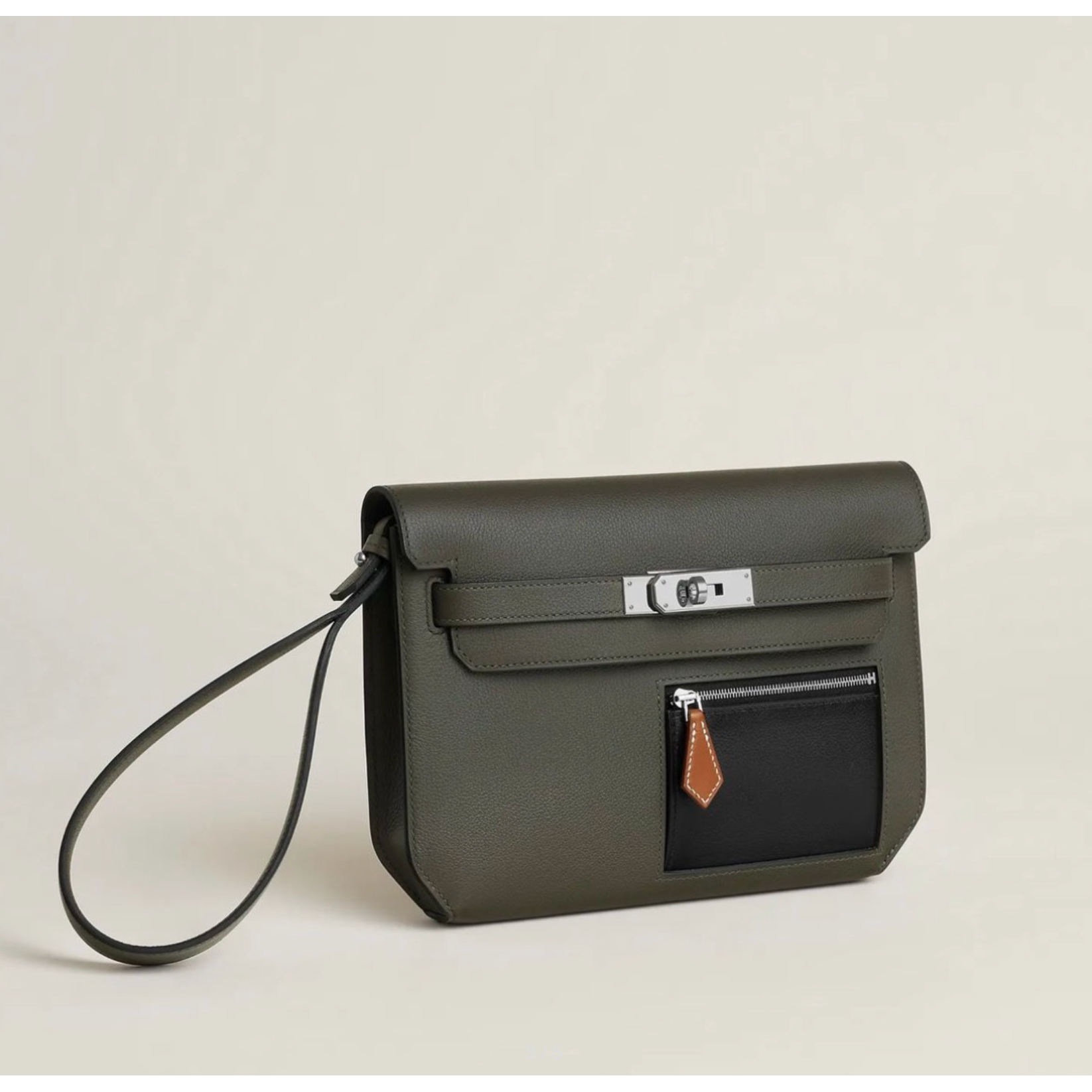 Pochette Hermes - Kelly depeches 25 pouch - Vert de Gris