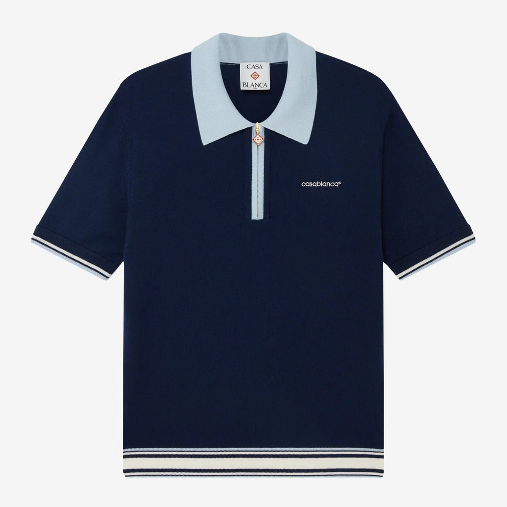 Polo Casablanca - Knit Tennis - Bleu Marine