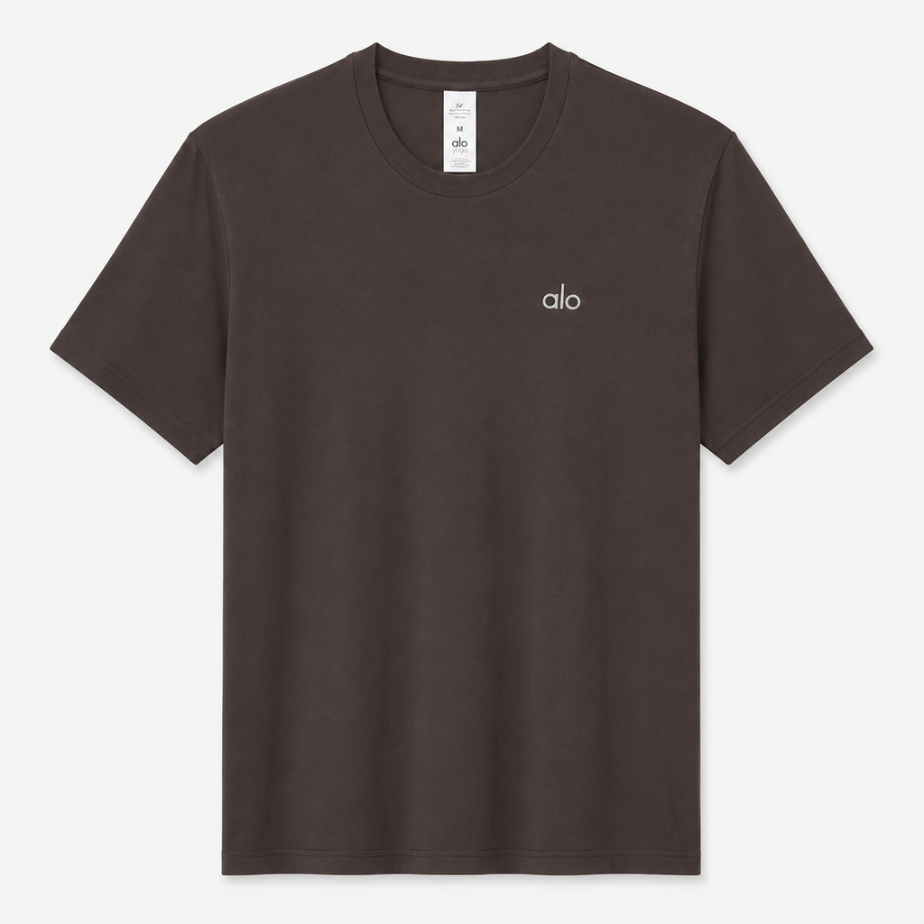T-Shirt Alo - Coton - Marron