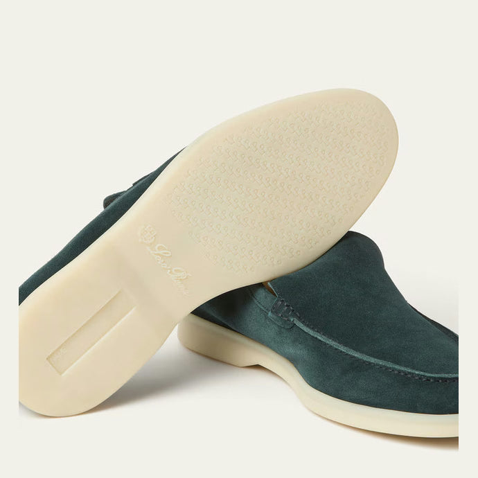 Mocassins Loro piana - Summer Walk Loafer - Vert Foncé