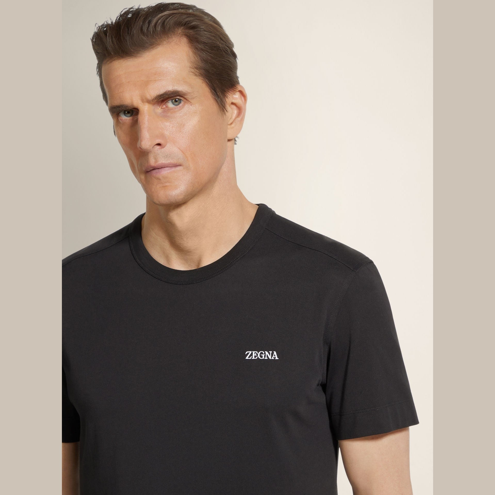 T-Shirt Zegna - Coton - Noir