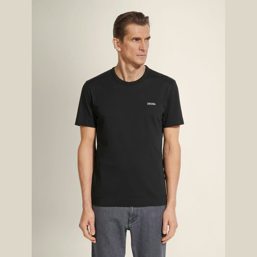 T-Shirt Zegna - Coton - Noir