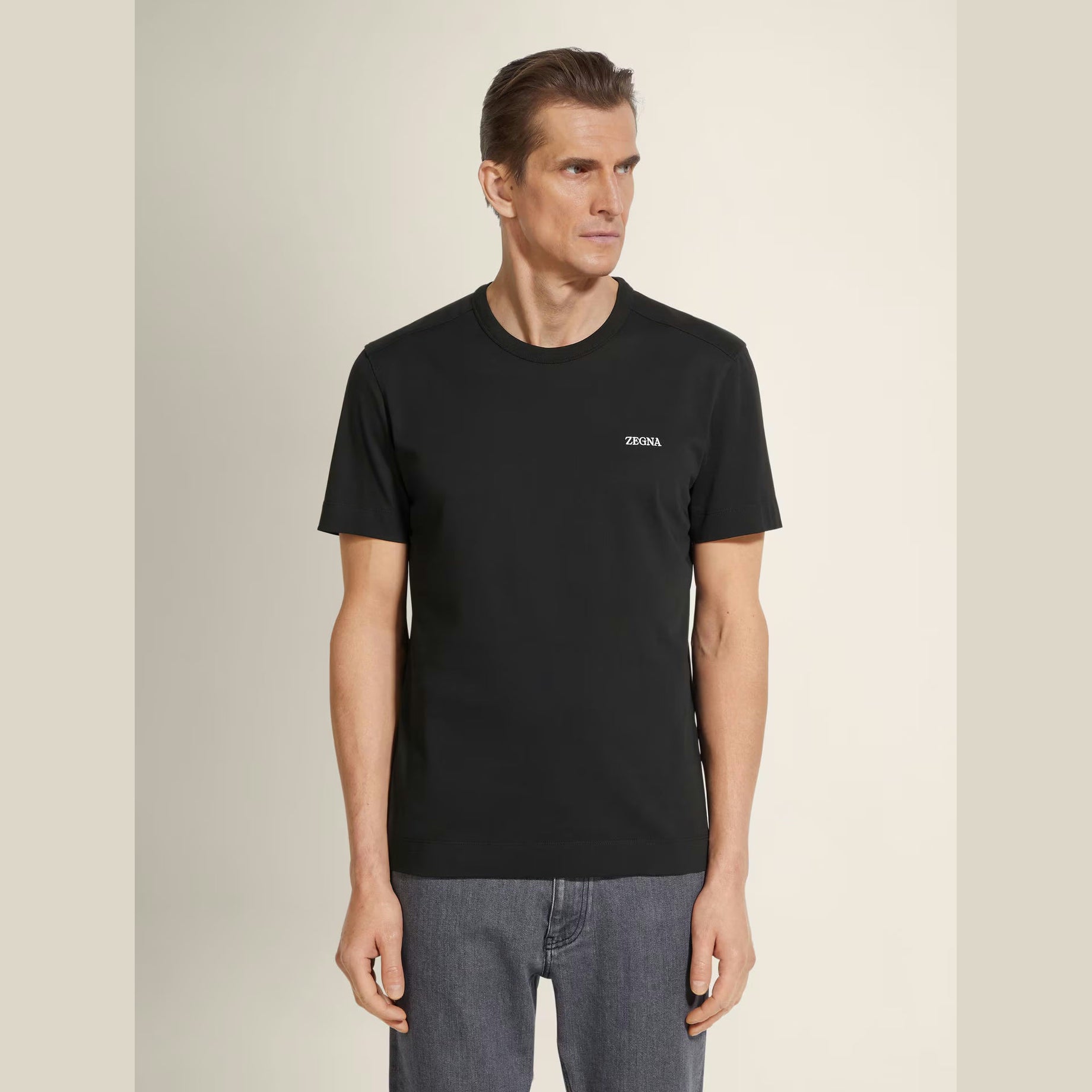 T-Shirt Zegna - Coton - Noir