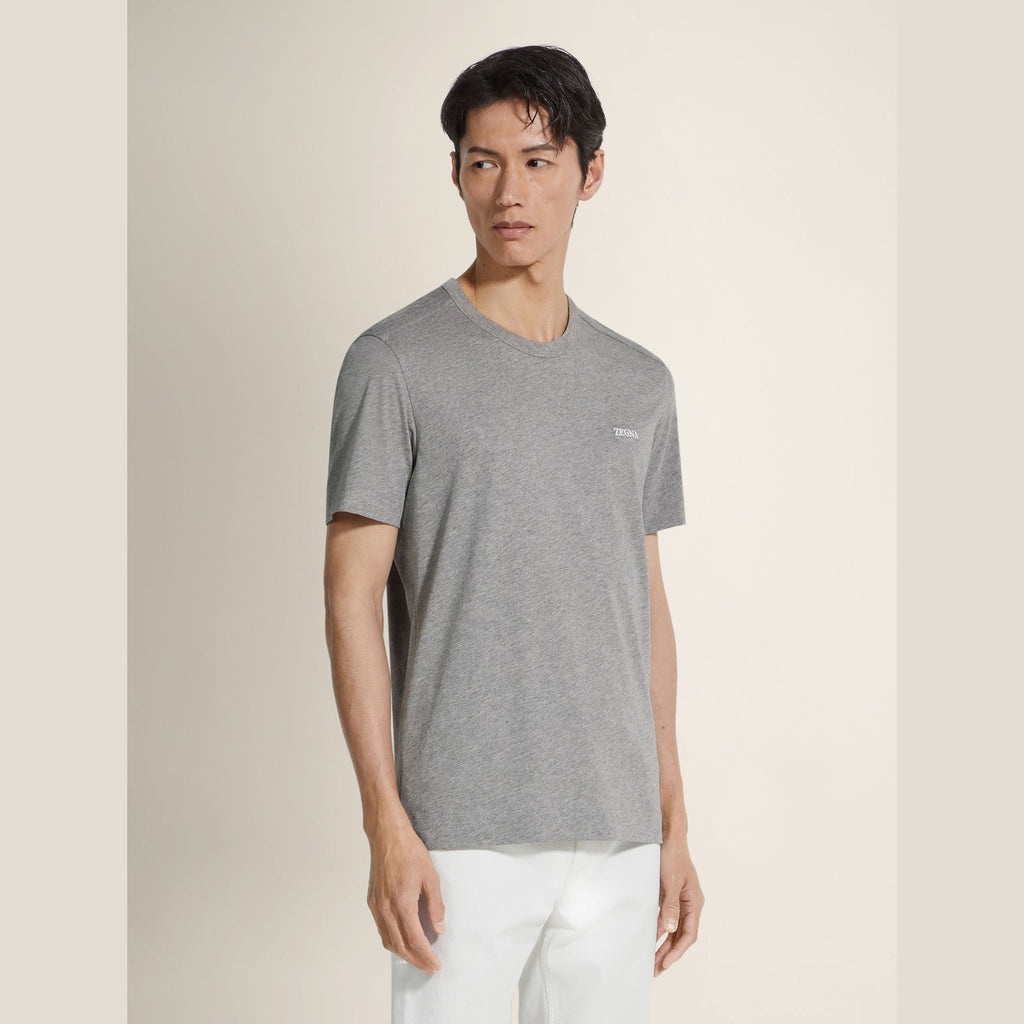 T-Shirt Zegna - Coton - Gris