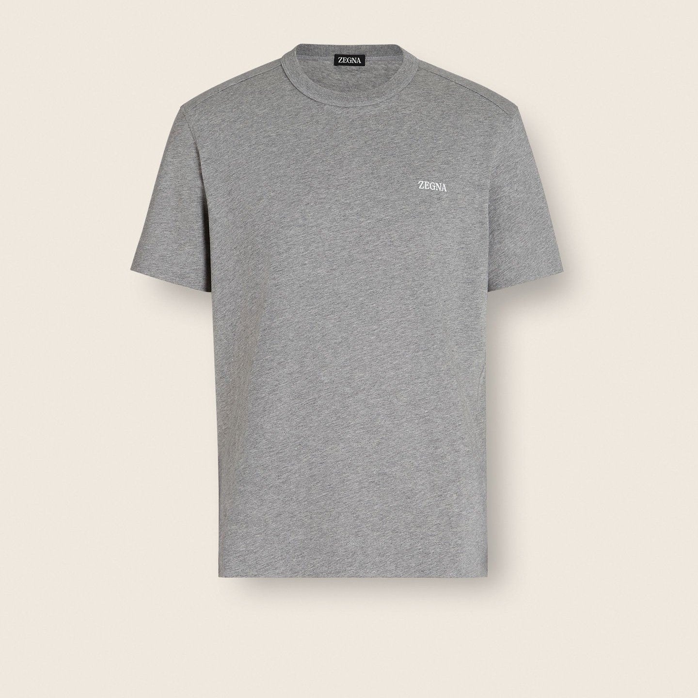 T-Shirt Zegna - Coton - Gris