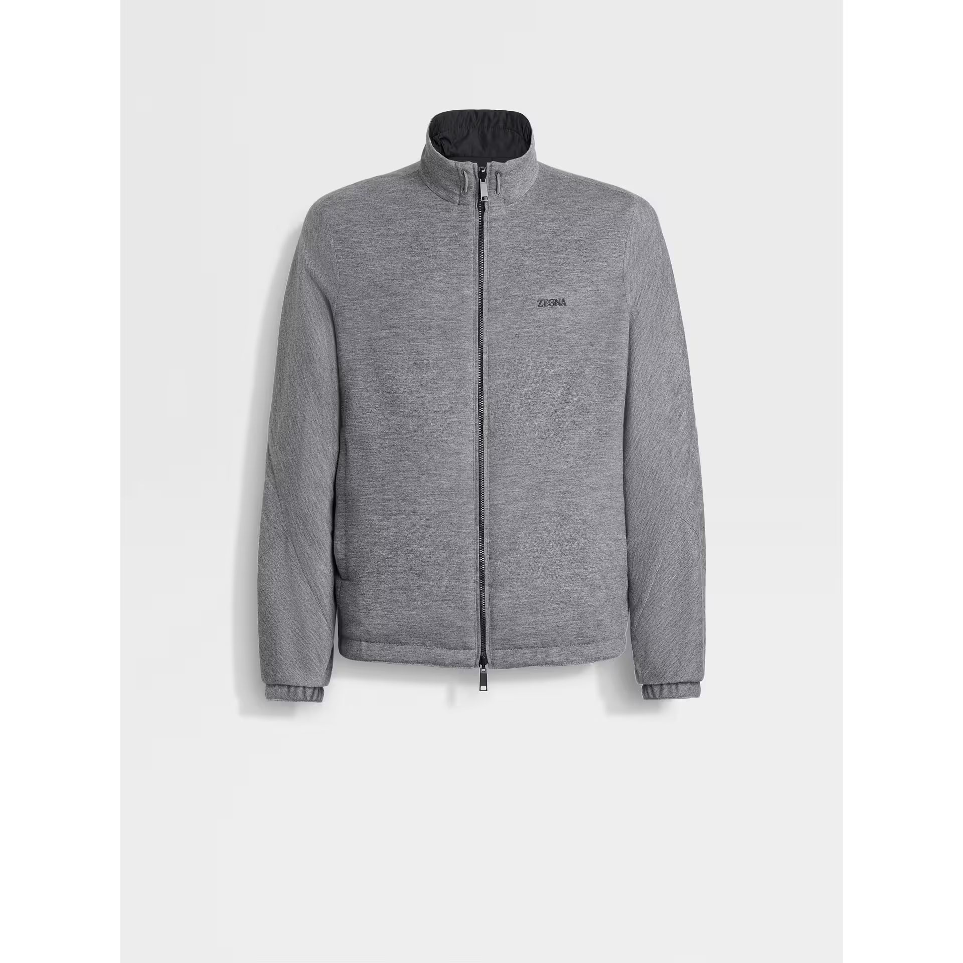 Bomber Zegna - Réversible Brezza en Microfibre - Noir/Gris