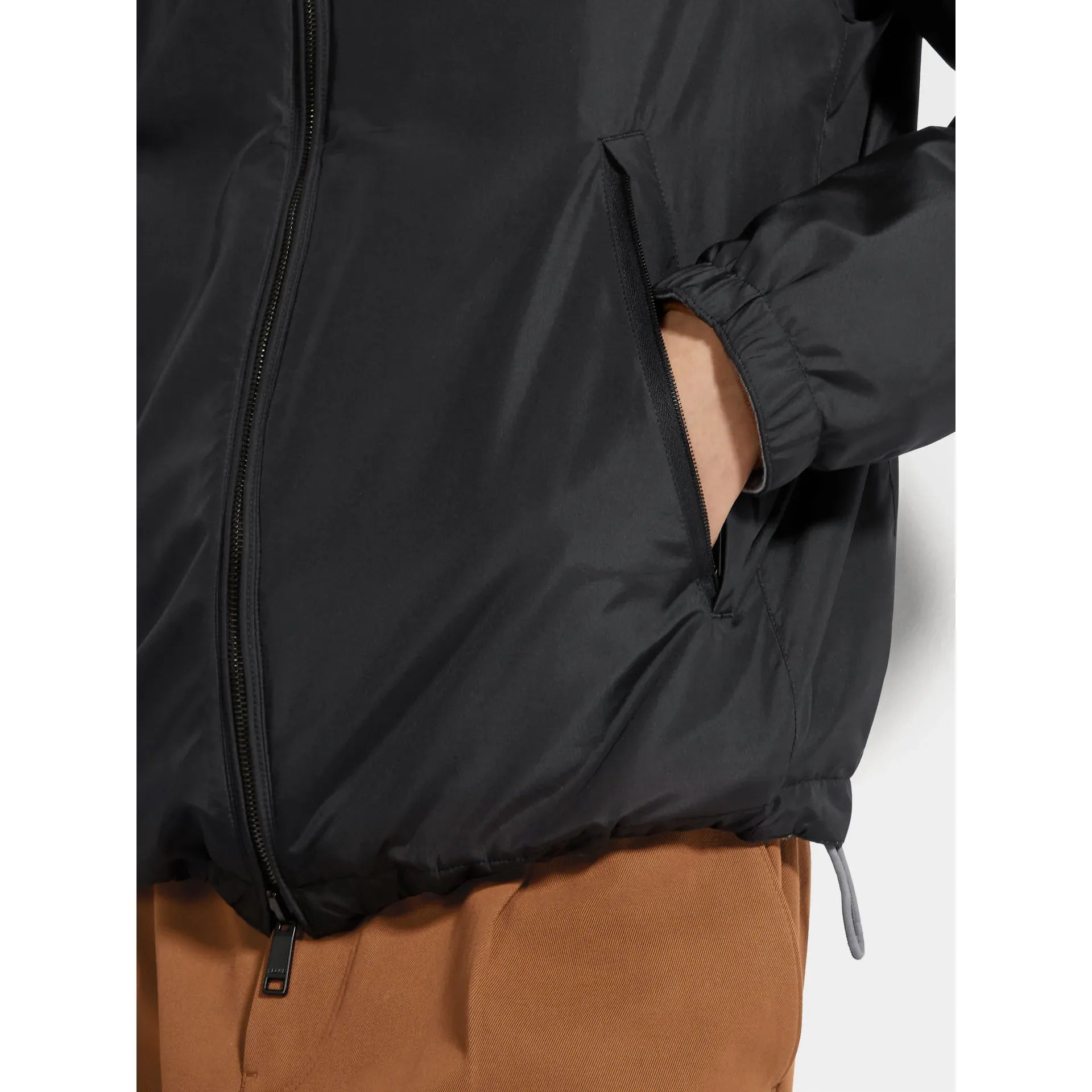 Bomber Zegna - Réversible Brezza en Microfibre - Noir/Gris