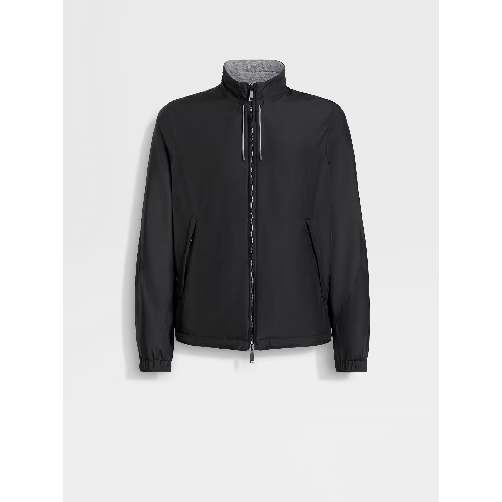 Bomber Zegna - Réversible Brezza en Microfibre - Noir/Gris