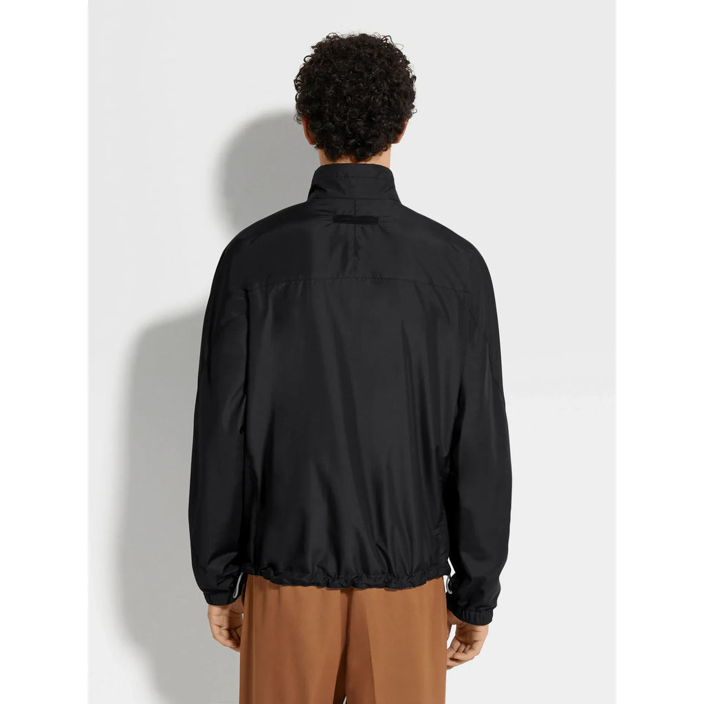 Bomber Zegna - Réversible Brezza en Microfibre - Noir/Gris