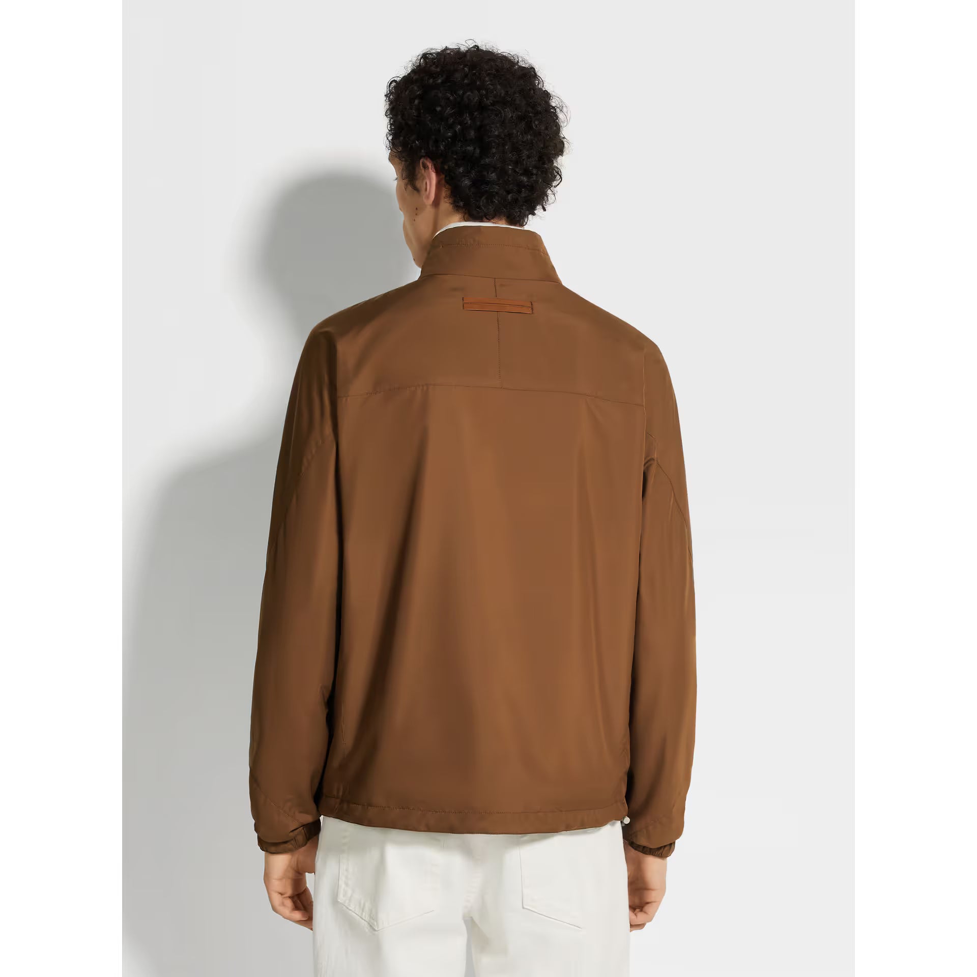 Bomber Zegna - Réversible Brezza en Microfibre - Marron/Gris