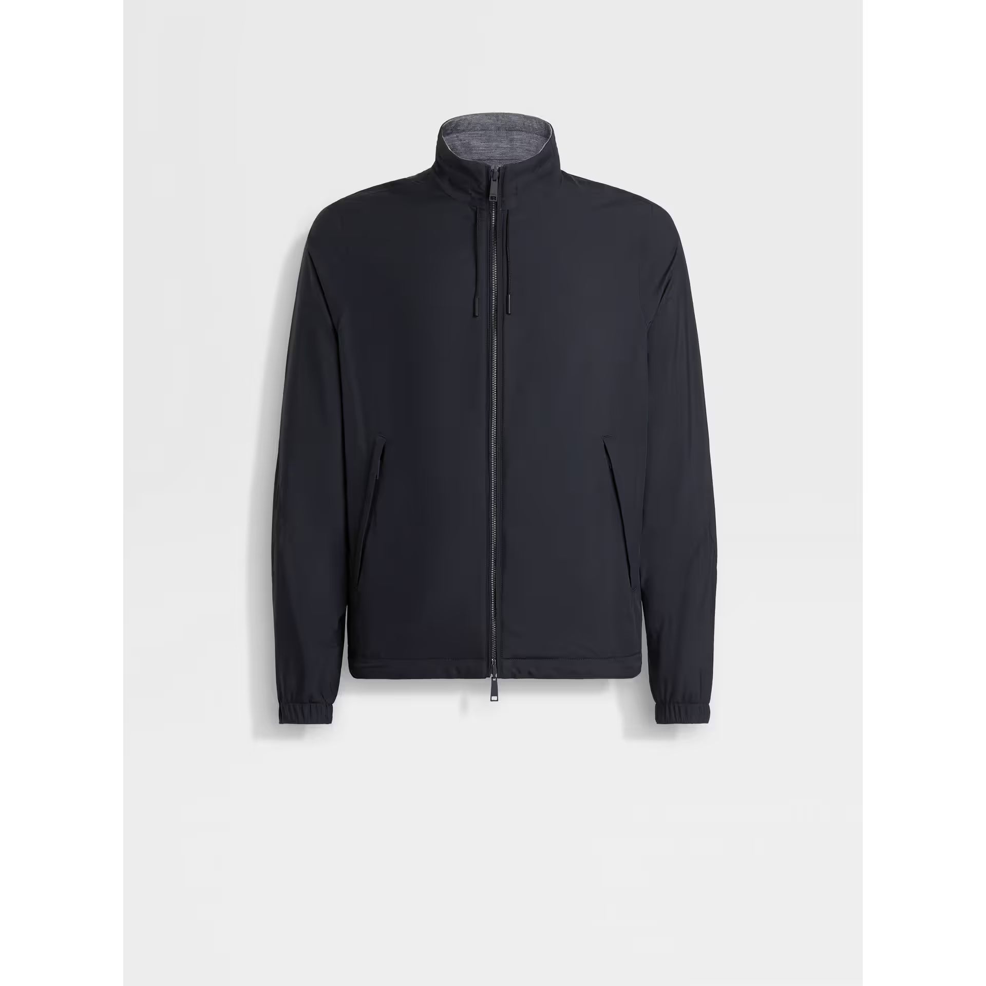 Bomber Zegna - Réversible Brezza en Microfibre - Bleu Marine/Gris