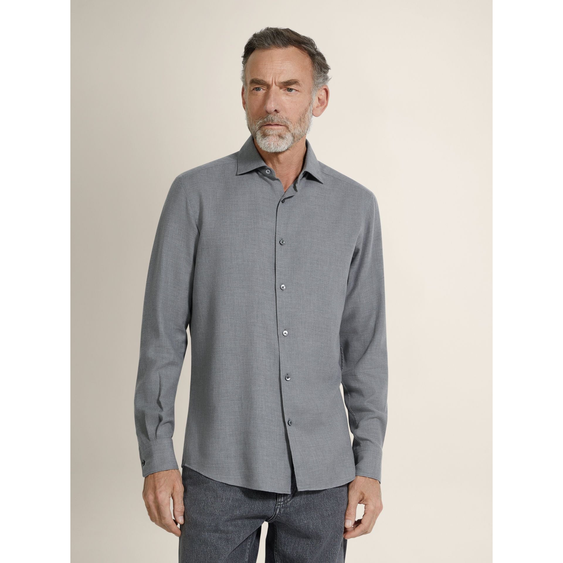 Chemise Zegna - Coton - Gris