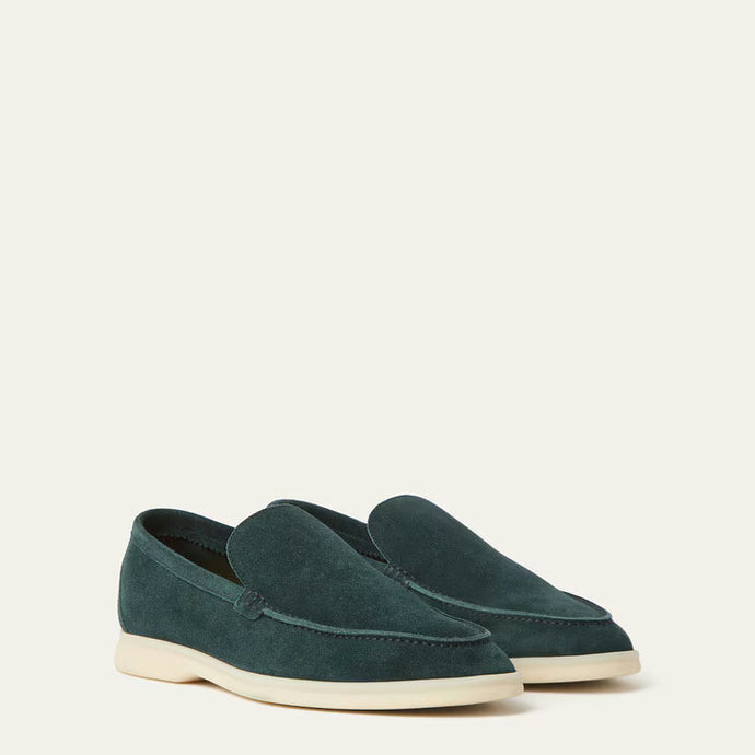 Mocassins Loro piana - Summer Walk Loafer - Vert Foncé