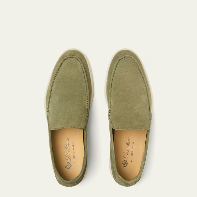 Mocassins Loro piana - Summer Walk Loafer - Verde-Acqua