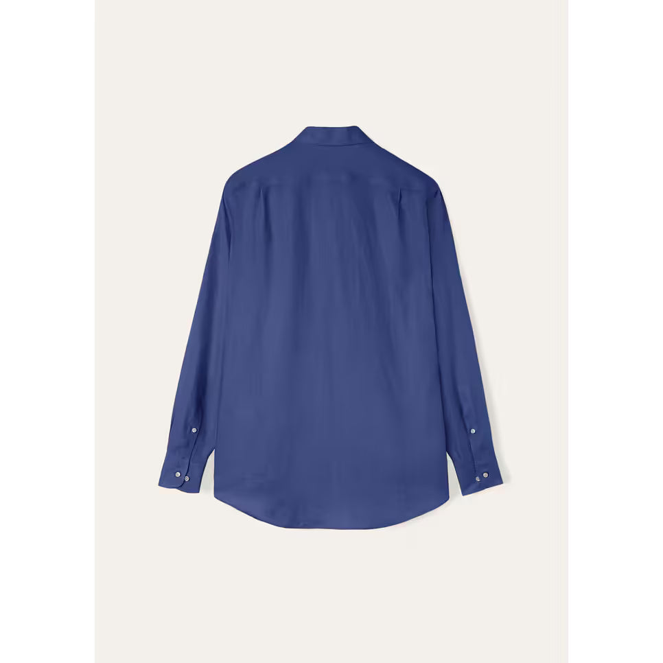 Chemise Loro Piana - André - Lin - Bleu Marine