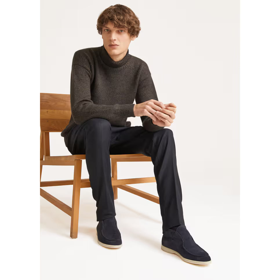 Bottillons Loro Piana - Open Walk - Bleu Marine