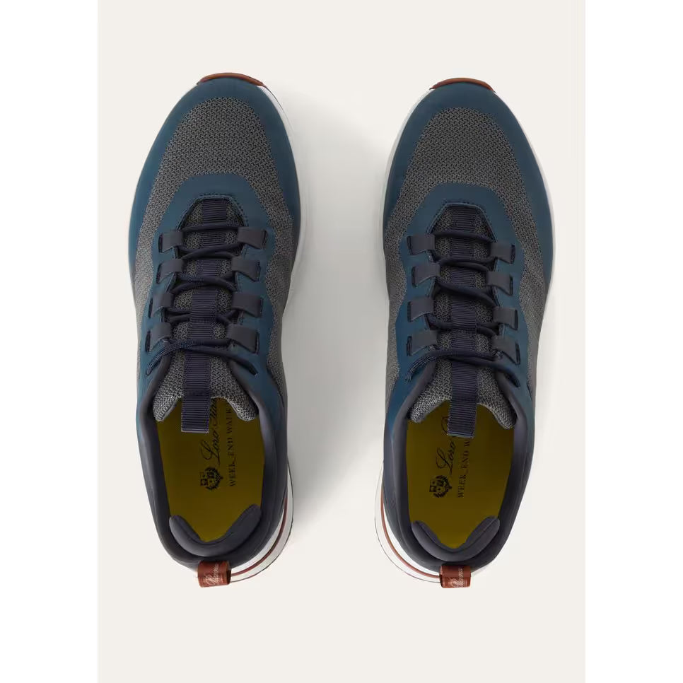 Espadrilles Loro Piana - Week-End Walk - Bleu Charbon