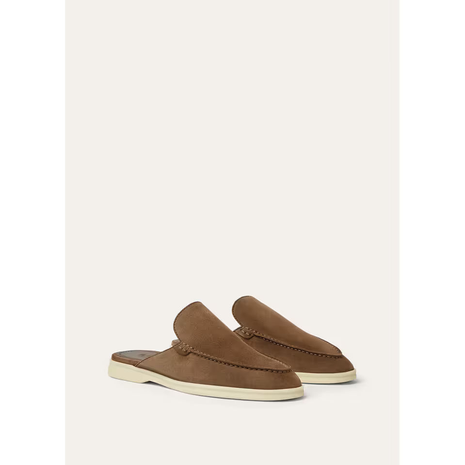 Mules Loro Piana - Walk Suede - Marron