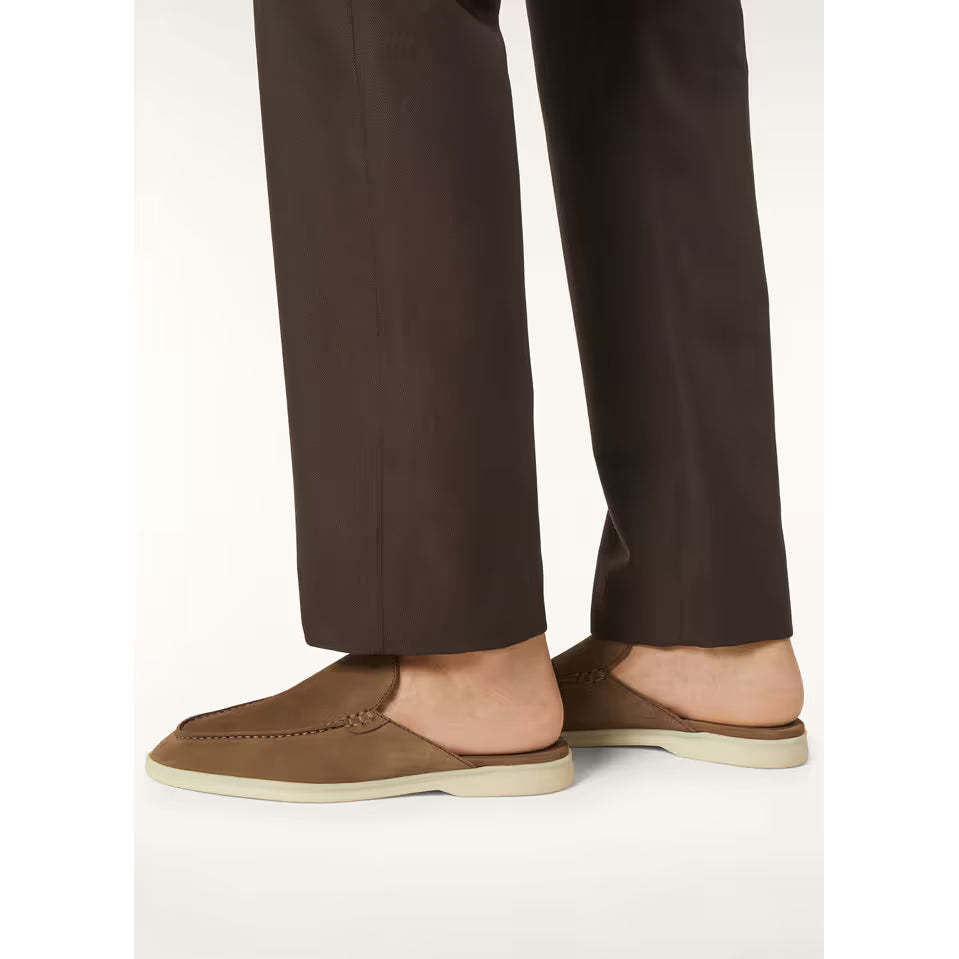 Mules Loro Piana - Walk Suede - Marron