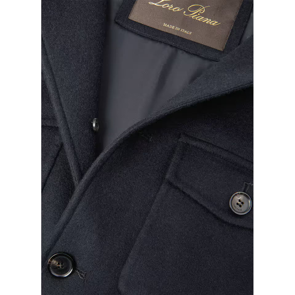 Caban Loro Piana - Cachemire - Bleu Marine