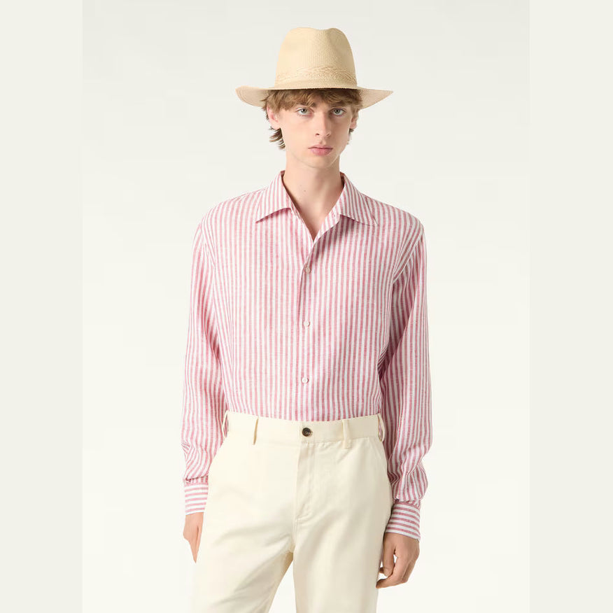 Chemise Loro Piana - Franco - Lin - Rose