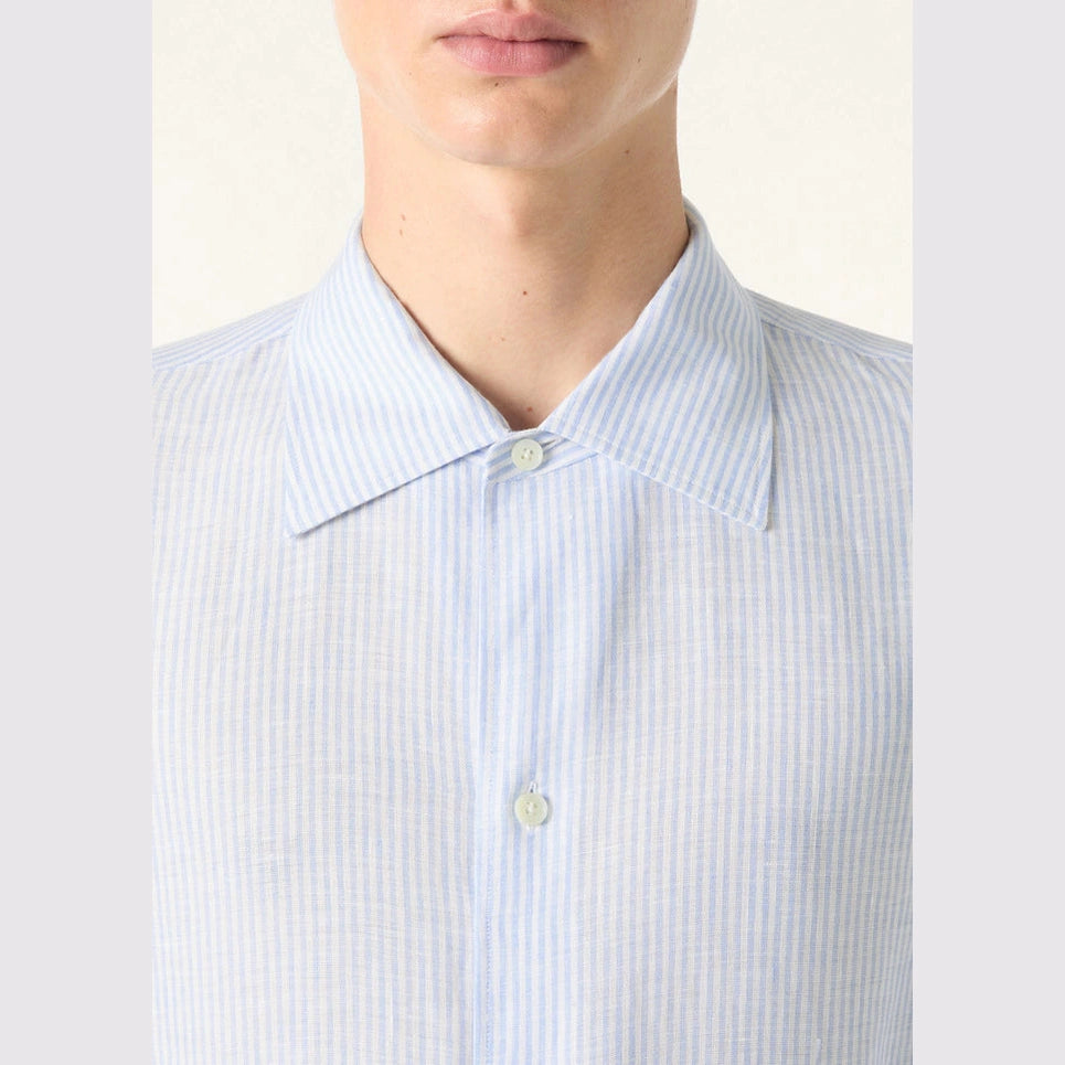Chemise Loro Piana - Franco - Lin - Bleu