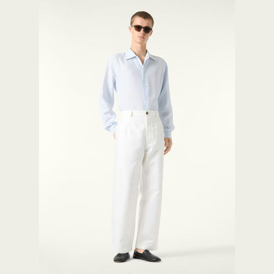 Chemise Loro Piana - Franco - Lin - Bleu
