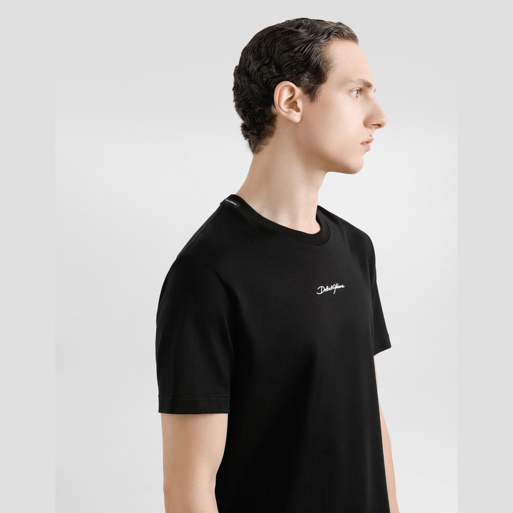 T-Shirt Dolce & Gabbana - Coton à logo - Noir