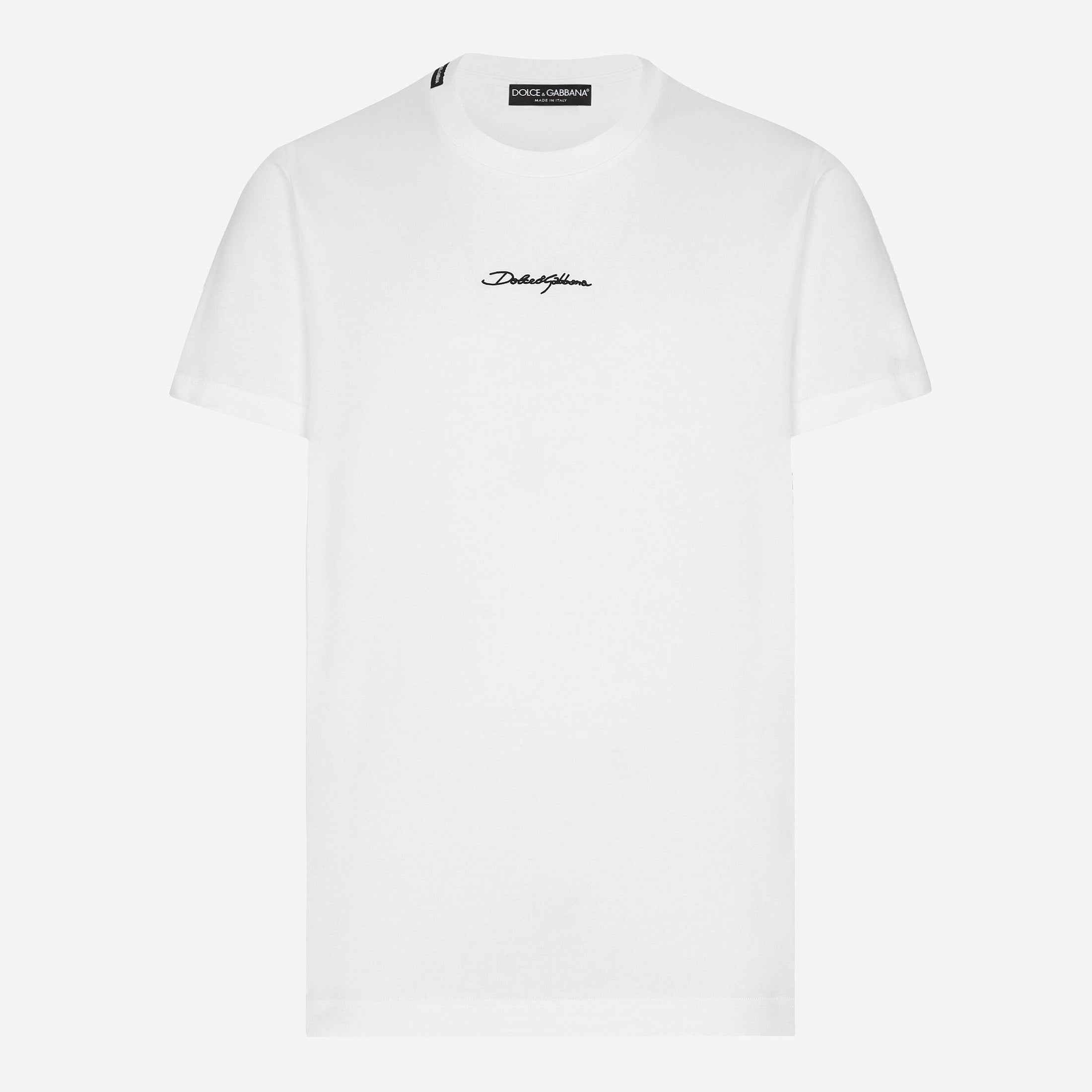 T-Shirt Dolce & Gabbana - Coton à logo - Blanc