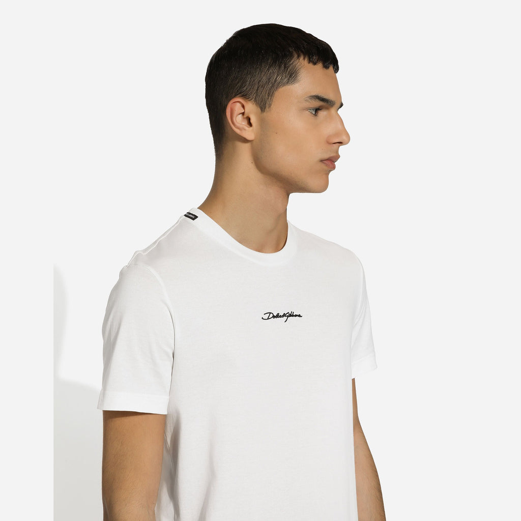 T-Shirt Dolce & Gabbana - Coton à logo - Blanc