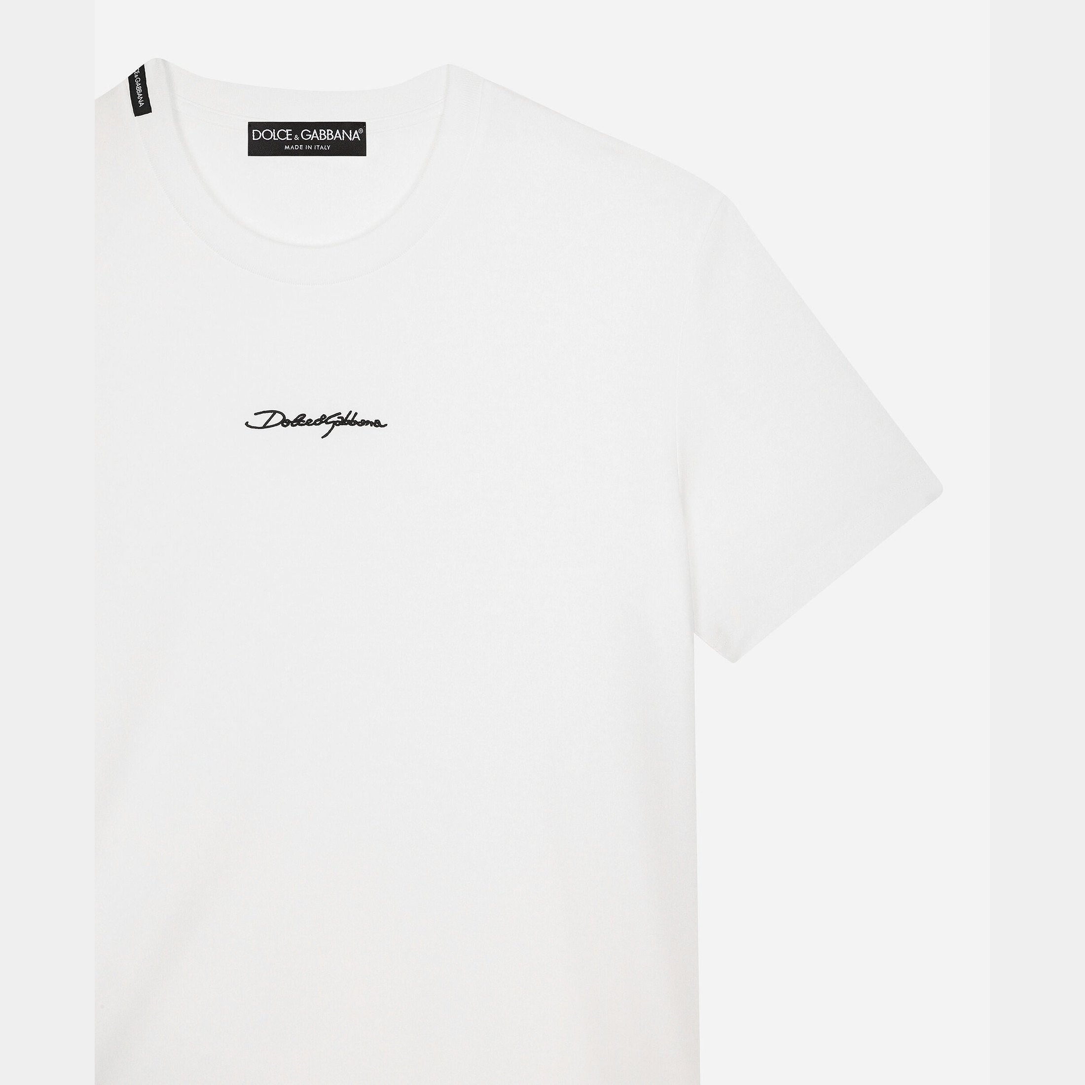 T-Shirt Dolce & Gabbana - Coton à logo - Blanc