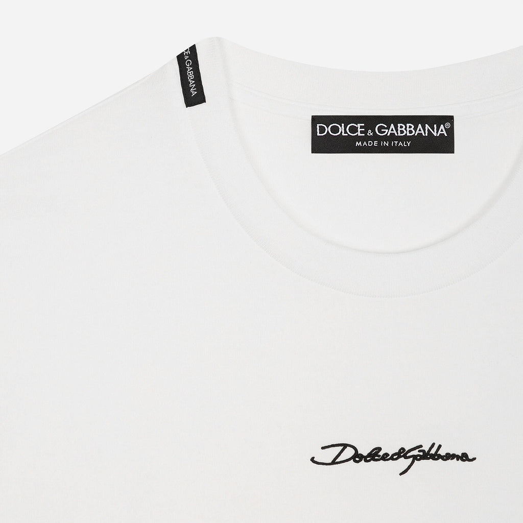 T-Shirt Dolce & Gabbana - Coton à logo - Blanc
