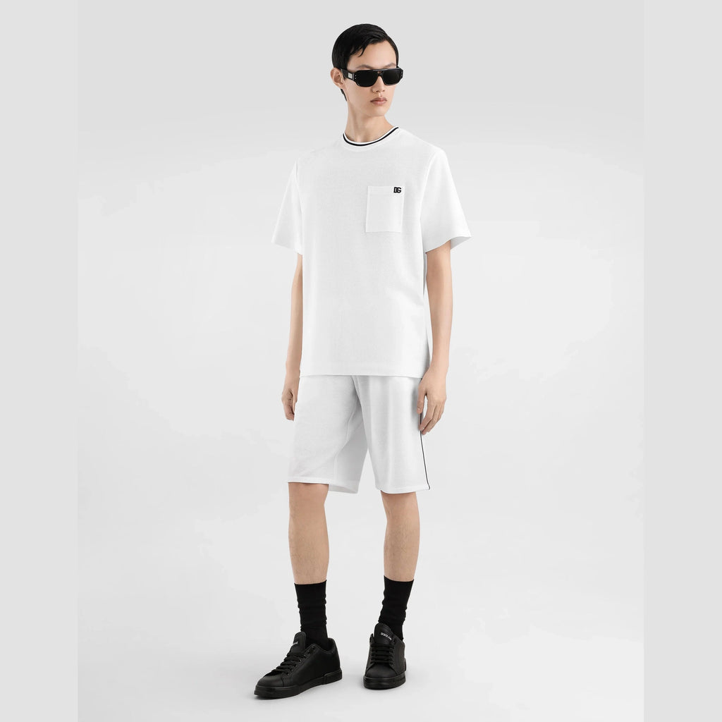 T-Shirt Dolce & Gabbana - Coton piqué - Blanc