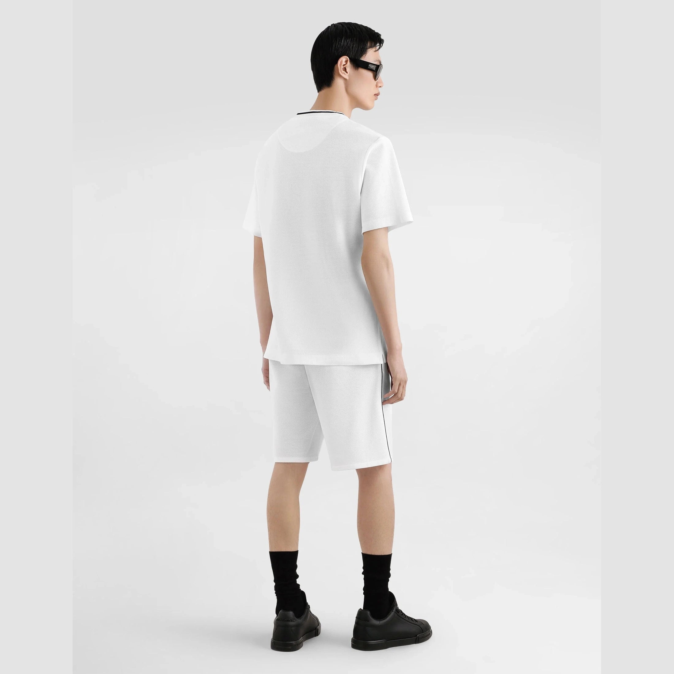 T-Shirt Dolce & Gabbana - Coton piqué - Blanc