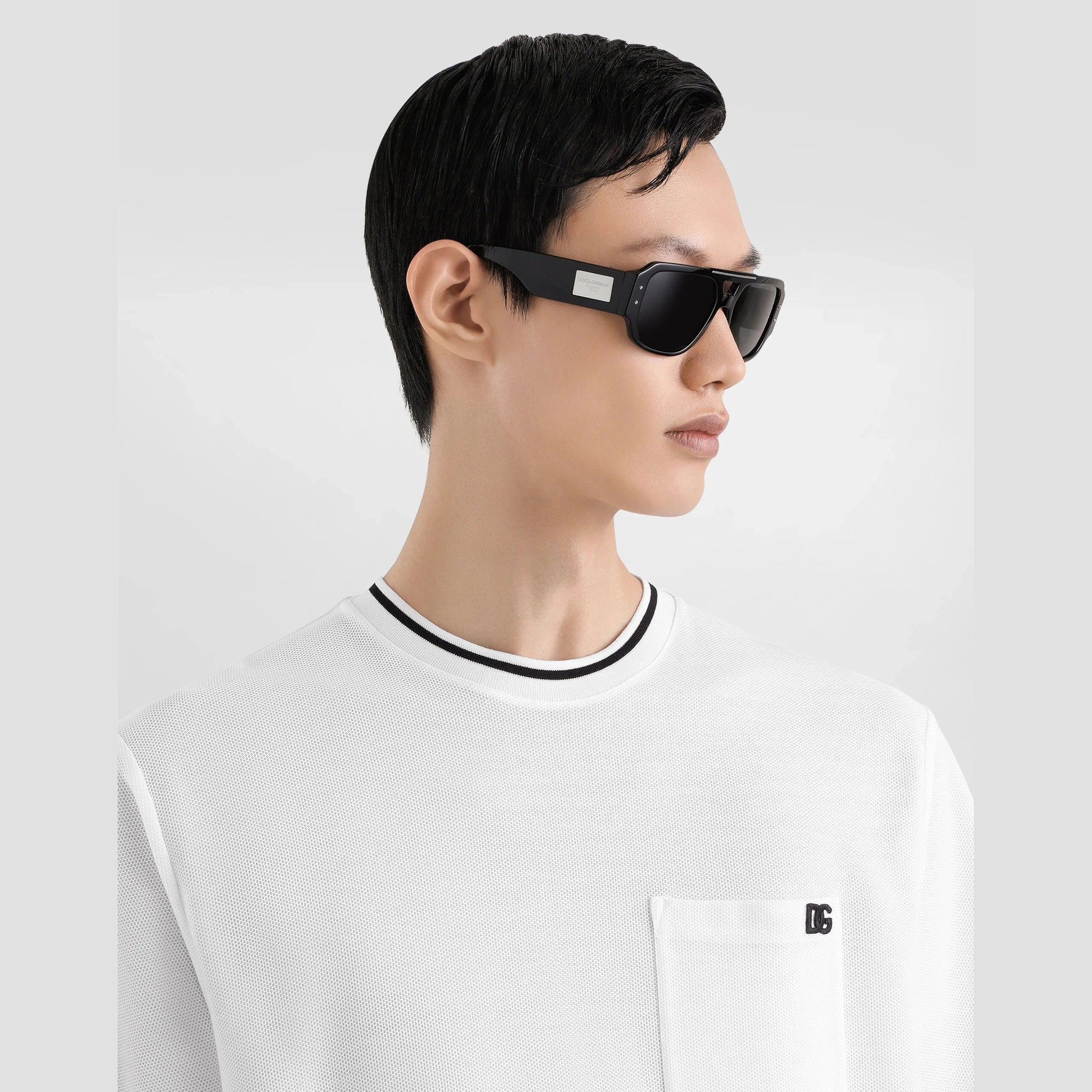T-Shirt Dolce & Gabbana - Coton piqué - Blanc