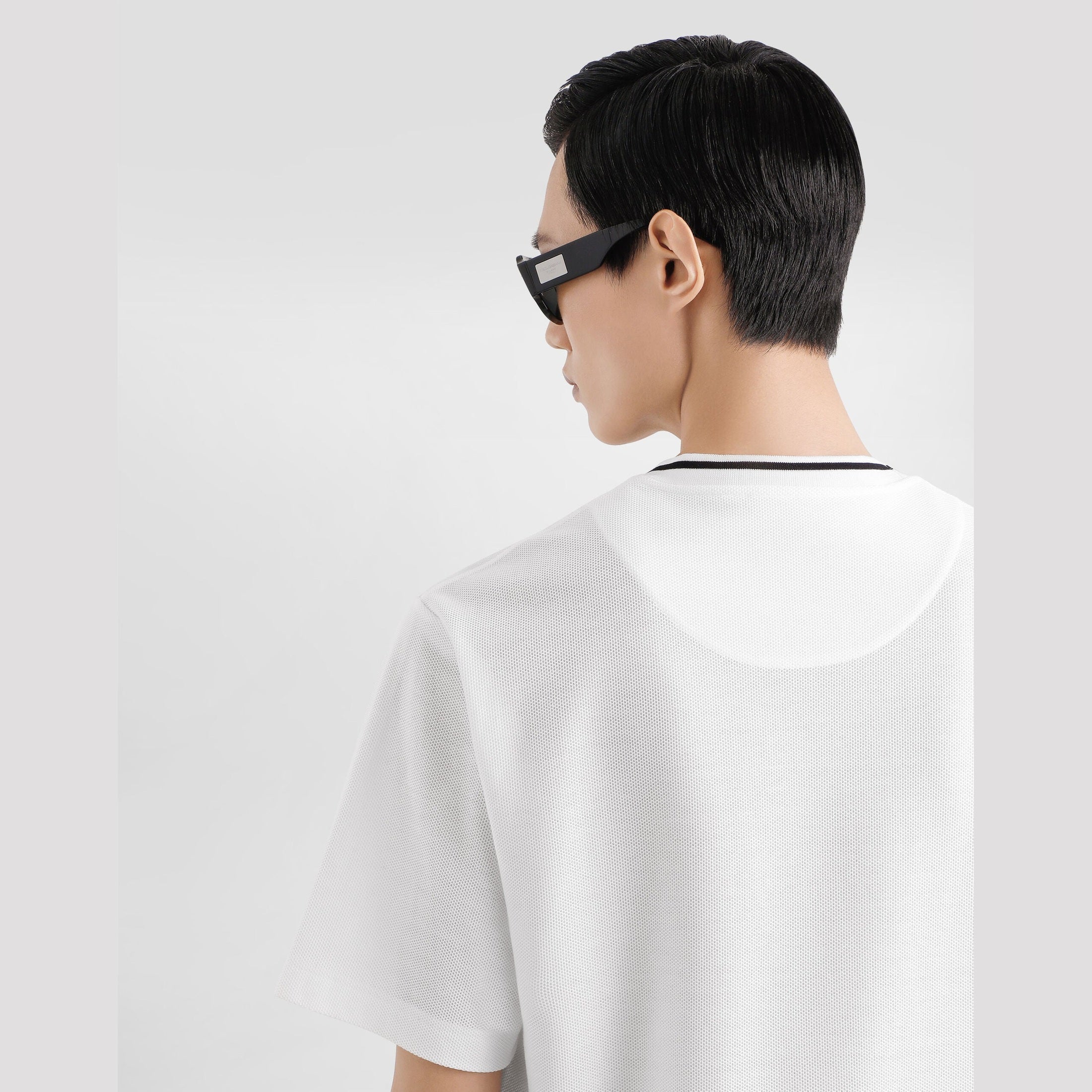 T-Shirt Dolce & Gabbana - Coton piqué - Blanc