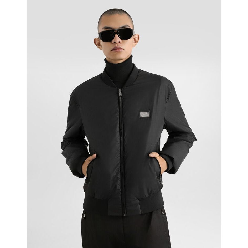 Bomber Dolce & Gabbana - Nylon - Noir
